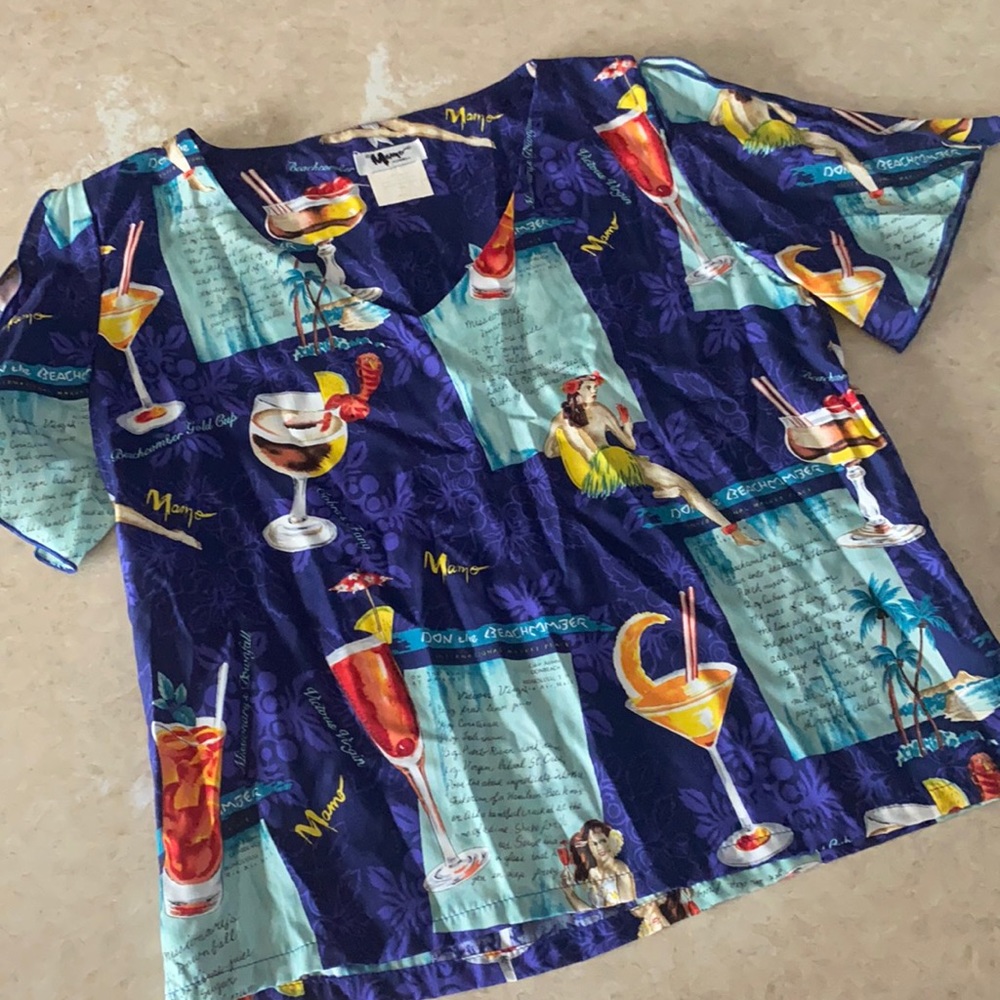Mamo Howell Vintage Beach Purple Top